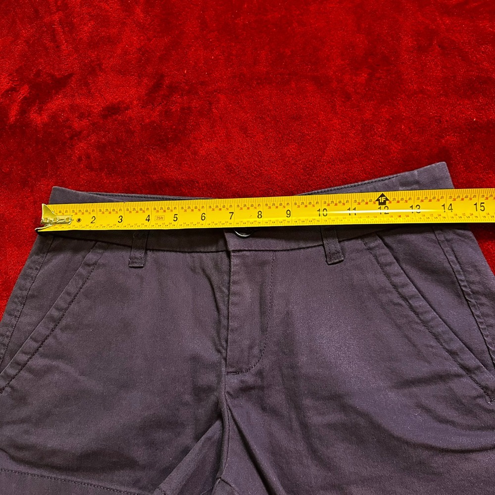 Tori Richard Sandi Denim Twill Shorts Navy Blue Pineapple Logo Size 2 NEW - Picture 2 of 8
